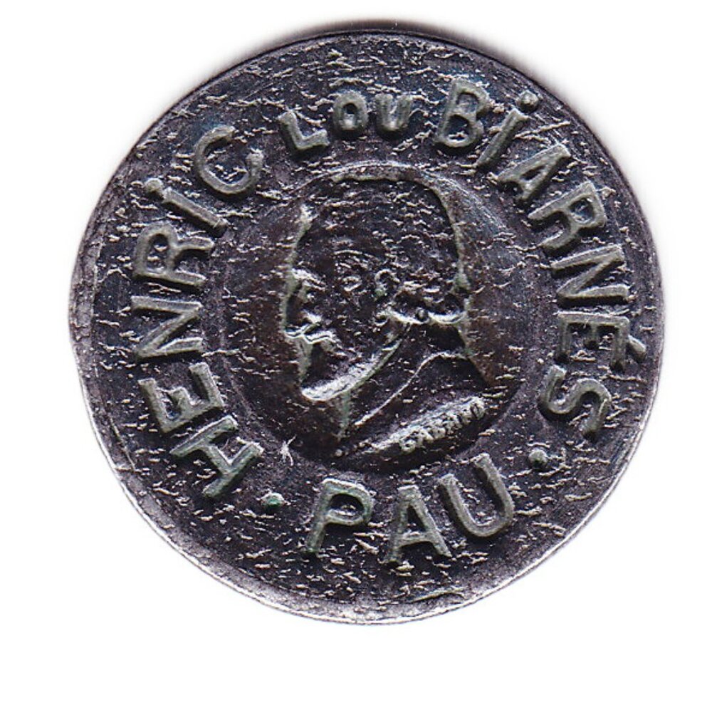 Pau Henric Lou Barnes 5 Centimes Token (b176)